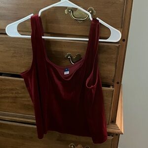Old Navy Rich Red Velvet Camisole